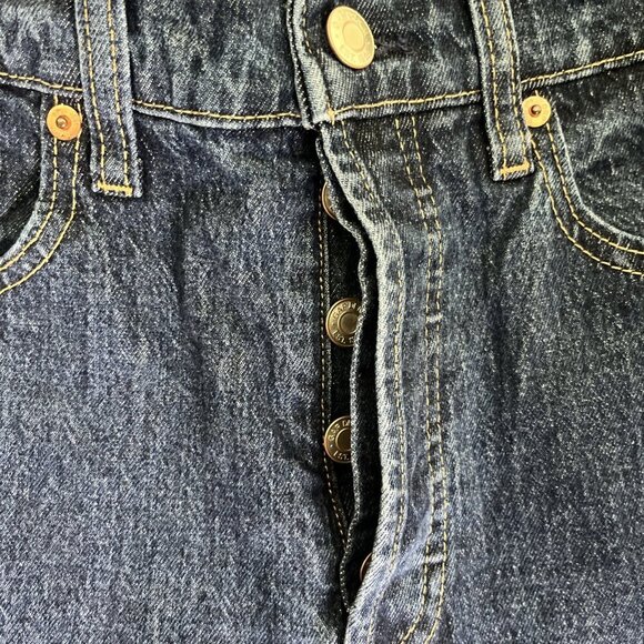 Deadstock NWT Gap Cheeky Straight High Rise Jeans Womens Blue Denim Button Fly - Picture 3 of 6